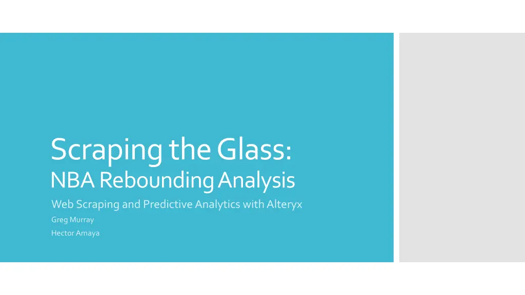 scraping the glass nba rebounding analysis