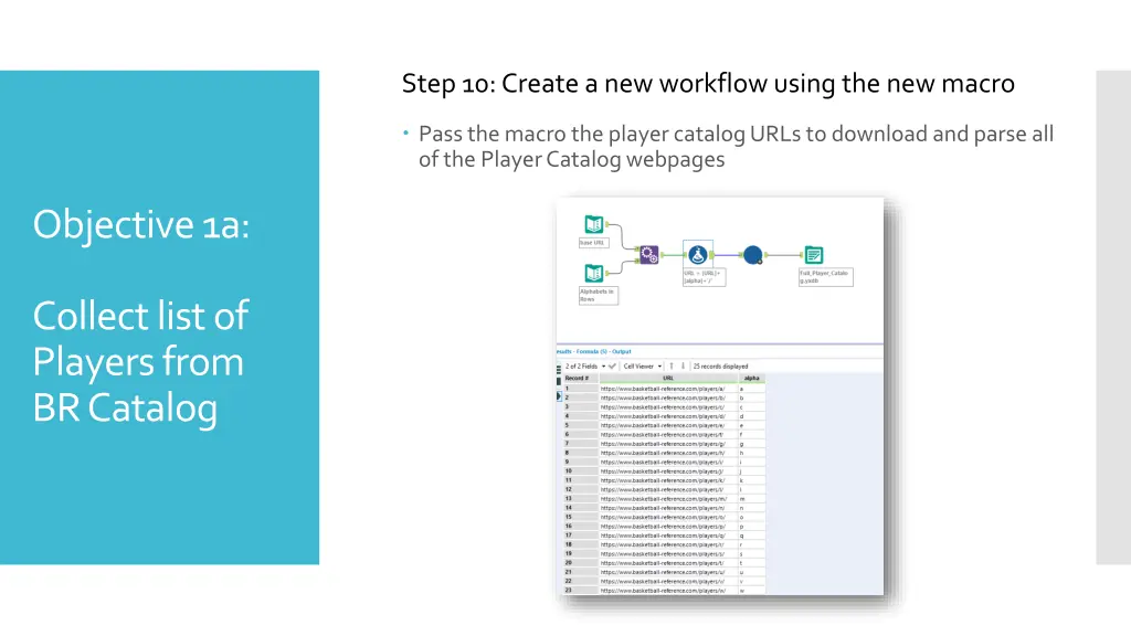 step 10 create a new workflow using the new macro
