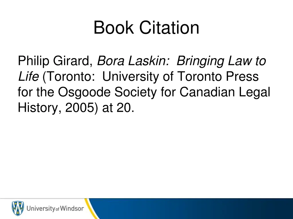 book citation