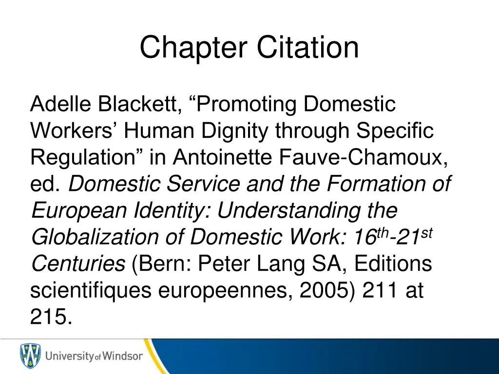 chapter citation