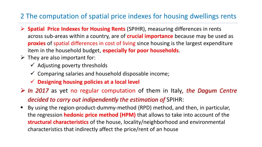 2 the computation of spatial price indexes