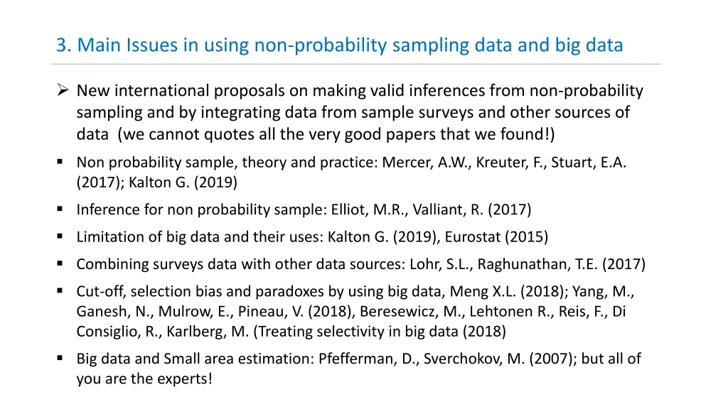 3 main issues in using non probability sampling 2