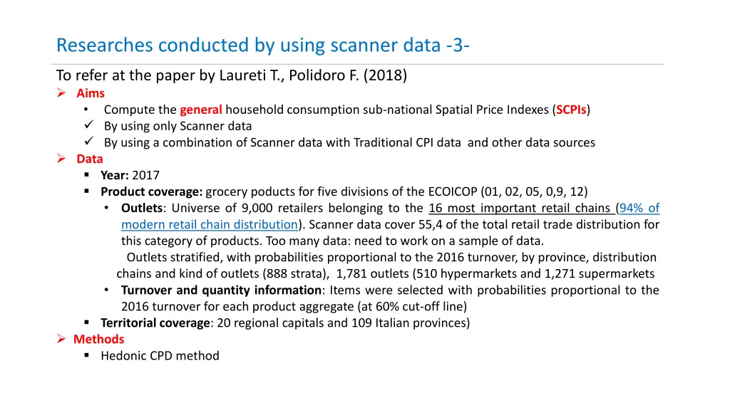 researches conducted by using scanner data 3