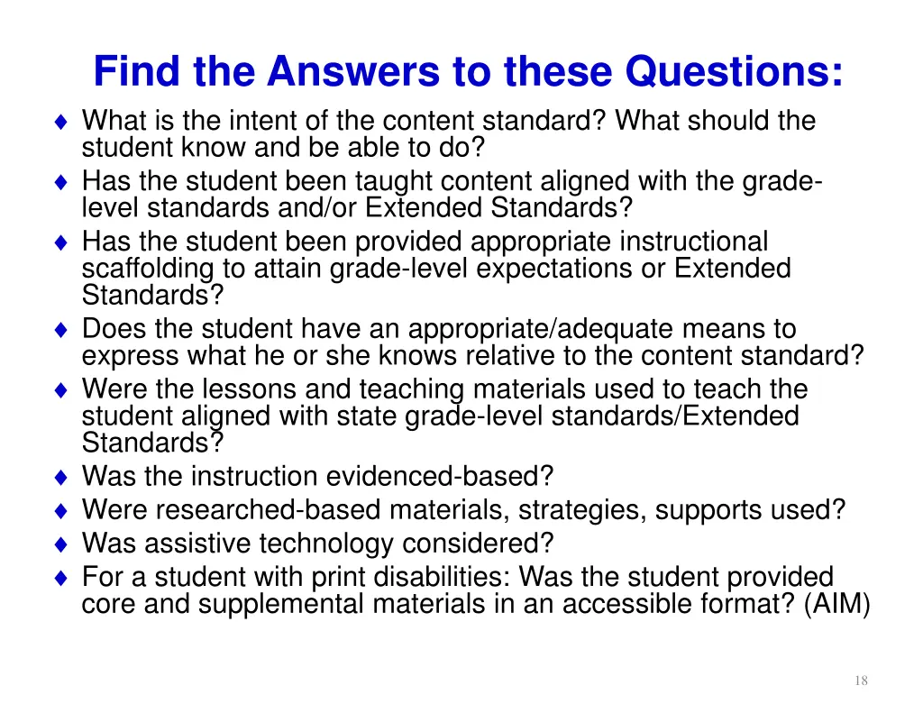 find the answers to these questions what