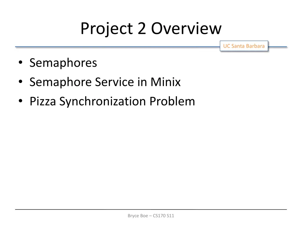 project 2 overview
