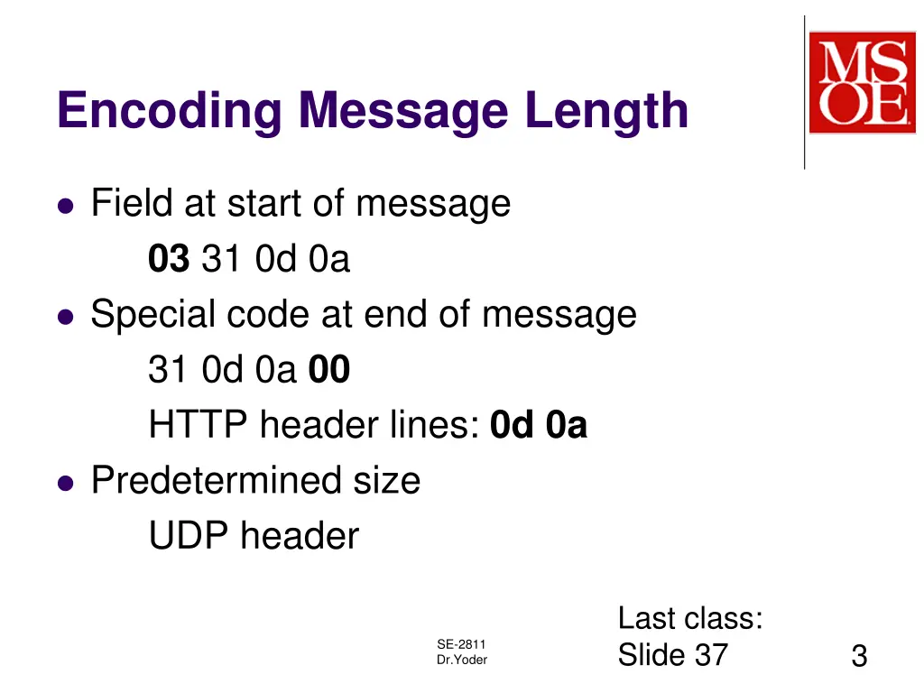 encoding message length
