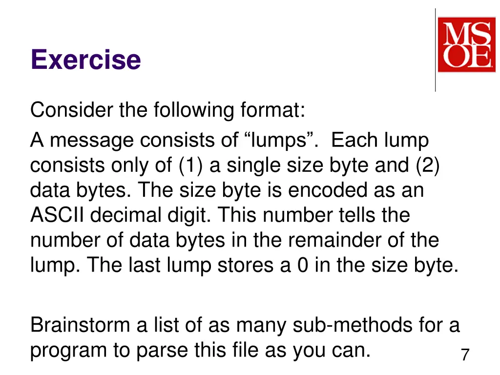 exercise 1