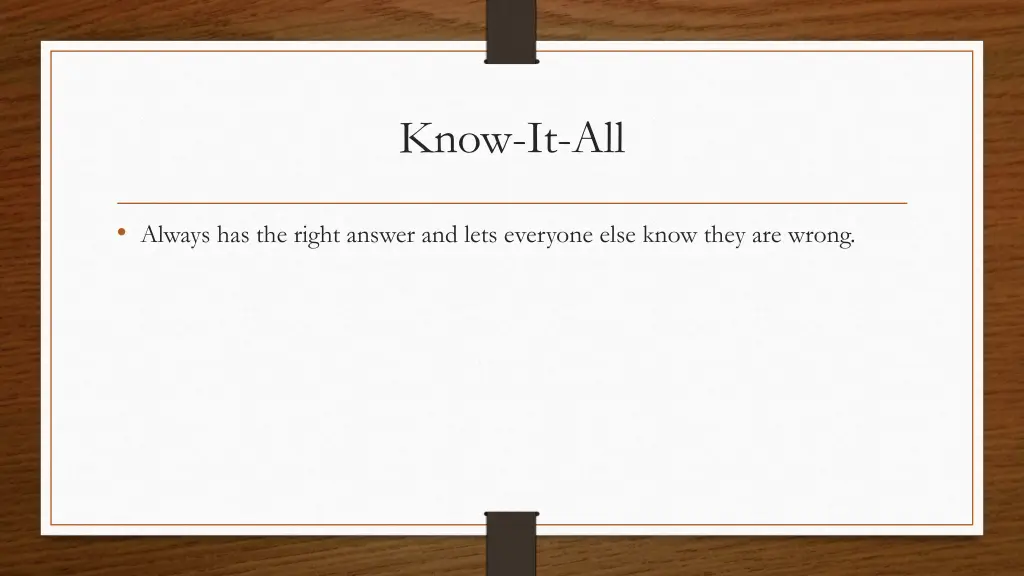 know it all