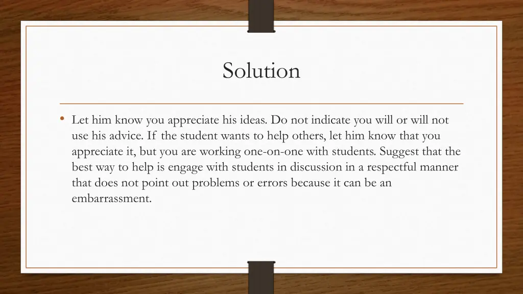 solution