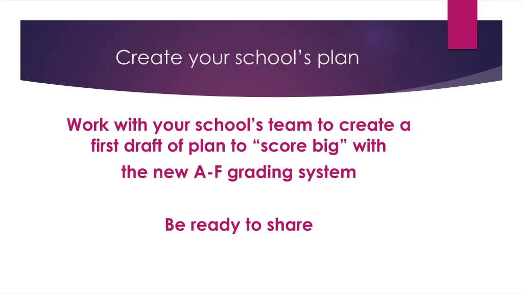 create your school s plan