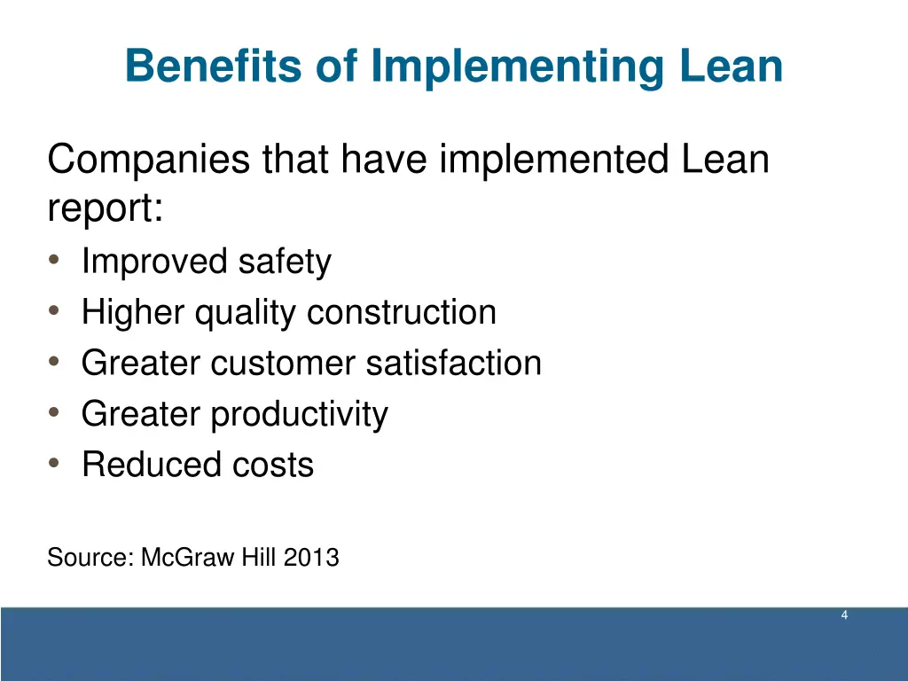 benefits of implementing lean