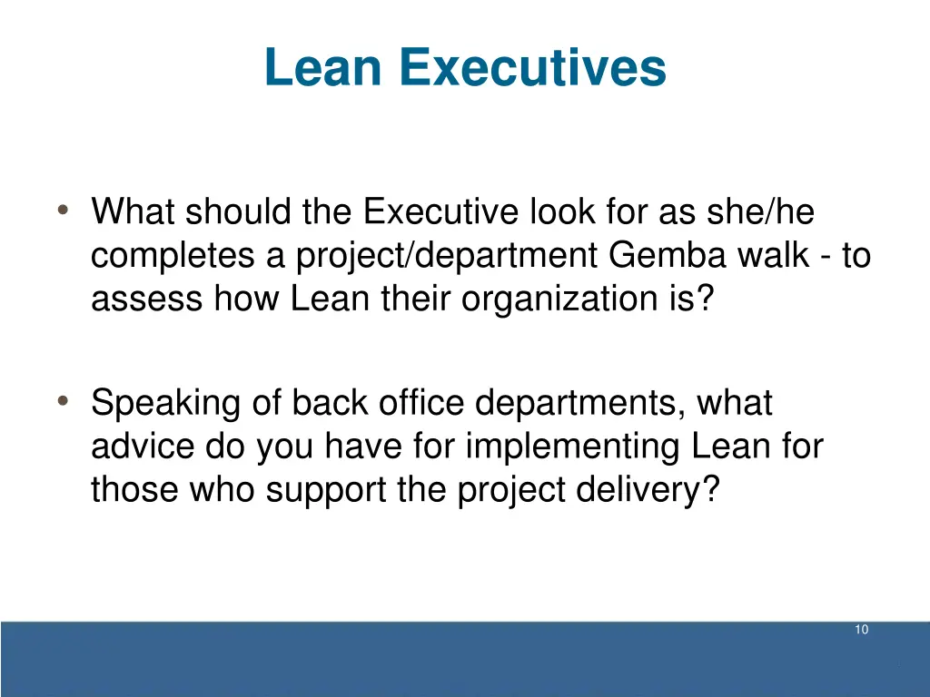lean executives
