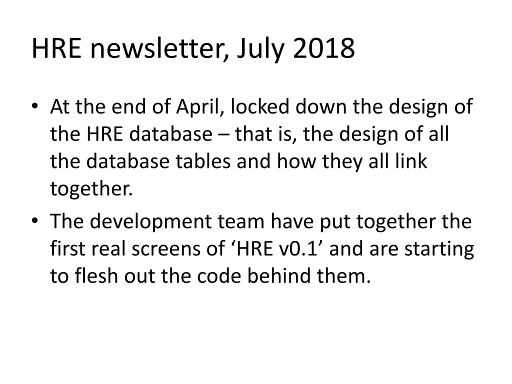 hre newsletter july 2018