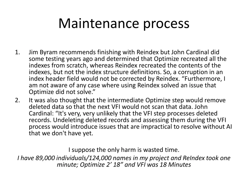 maintenance process 1