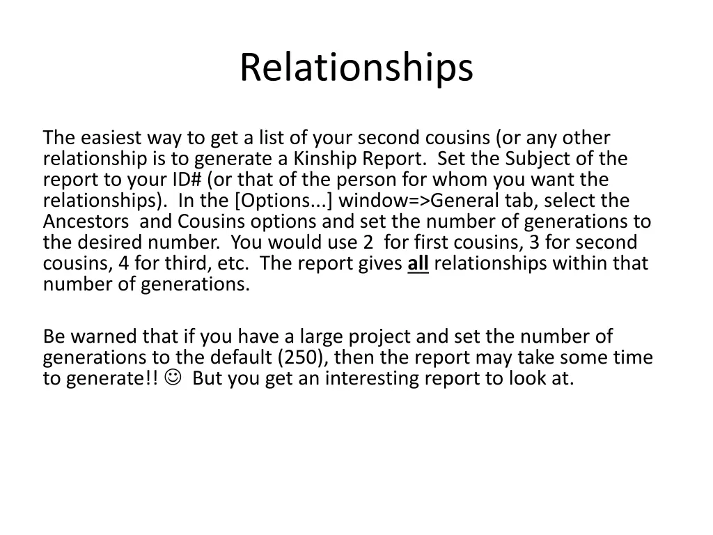 relationships