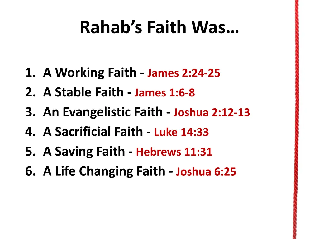 rahab s faith was 1