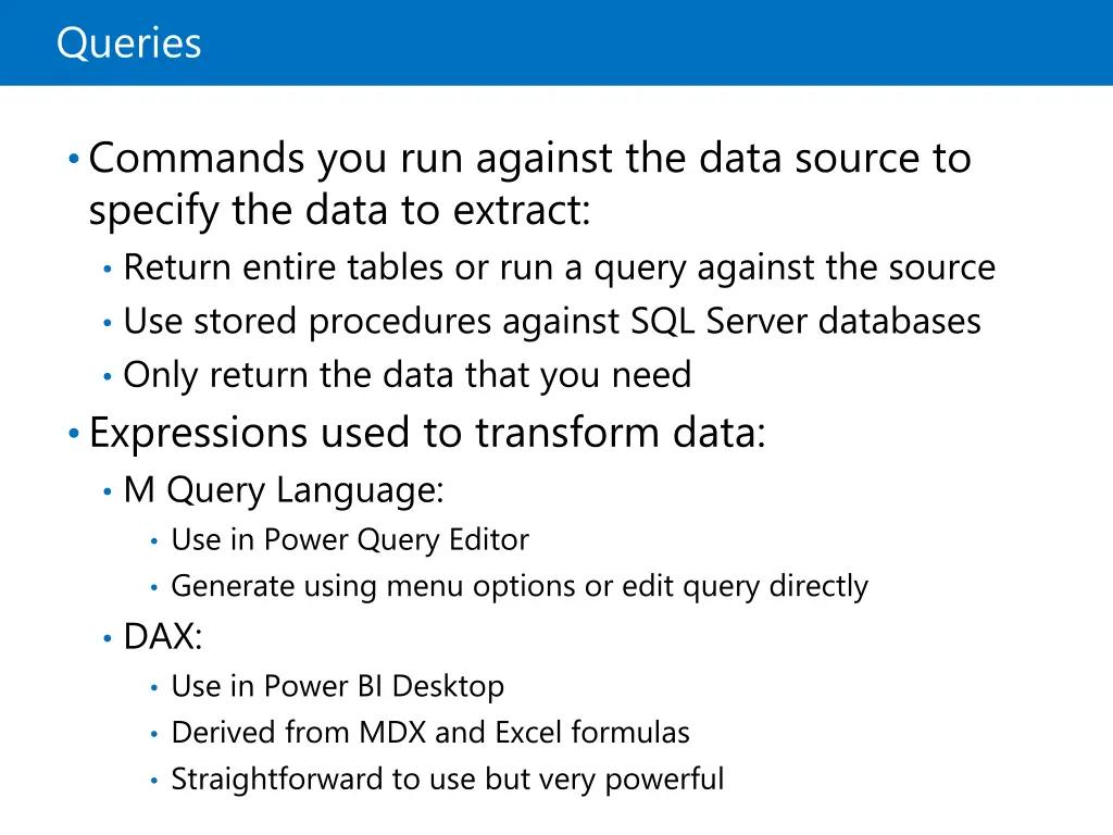 queries
