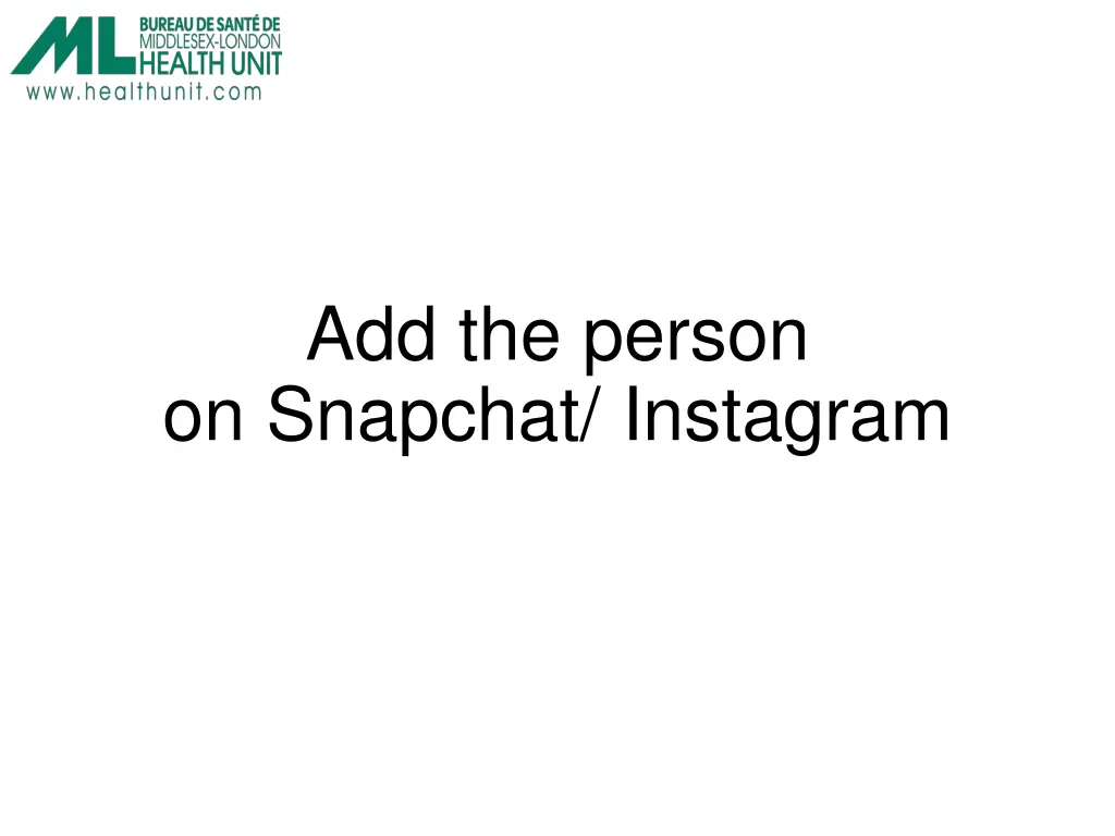 add the person on snapchat instagram