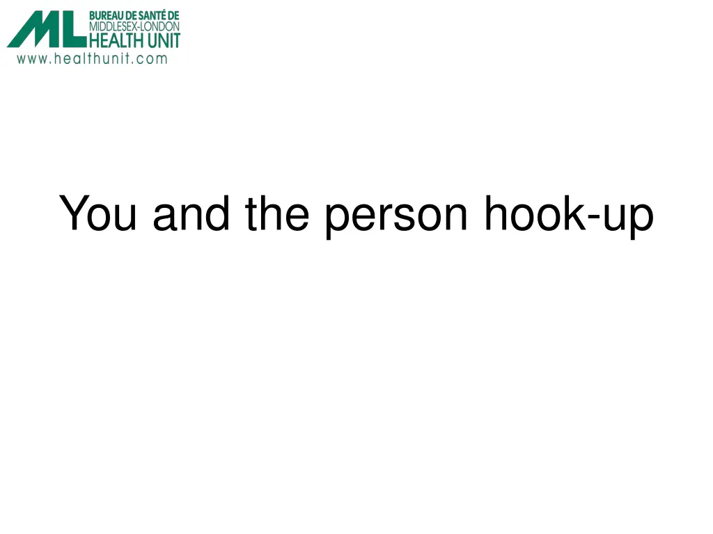 you and the person hook up
