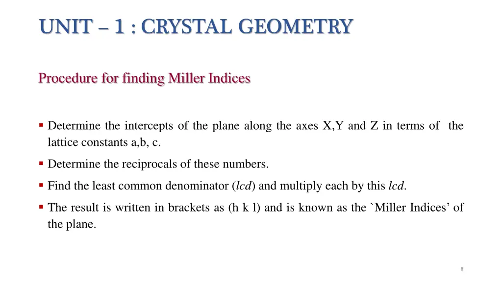 unit 1 crystal geometry 4