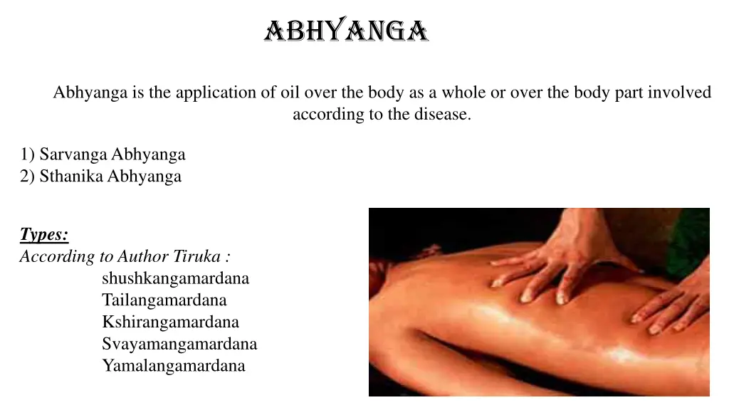 abhyanga