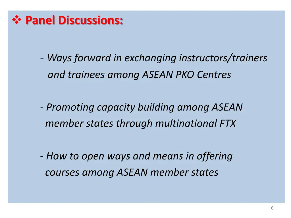 panel discussions