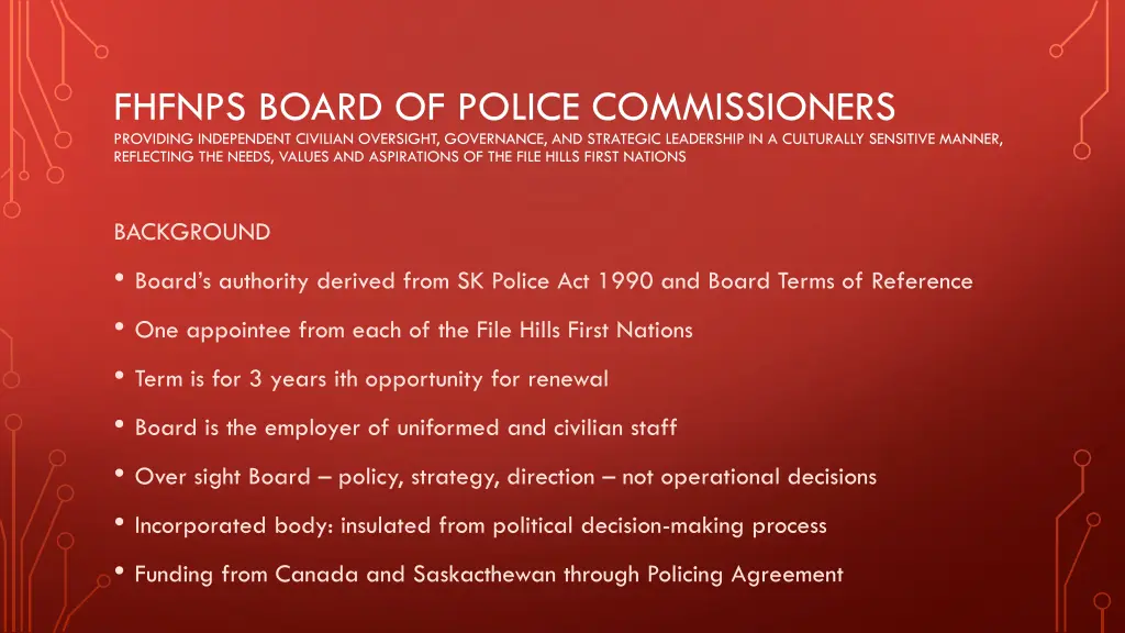 fhfnps board of police commissioners providing