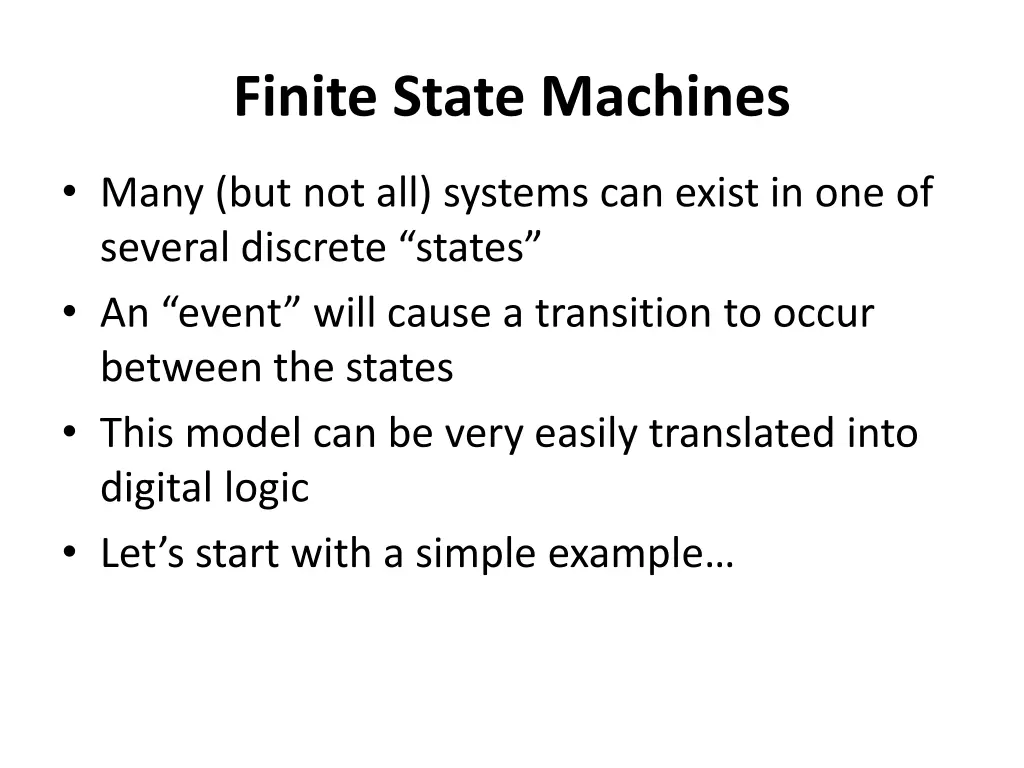 finite state machines