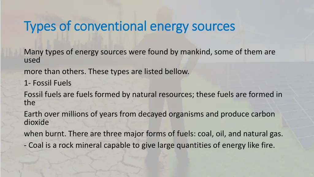 types of conventional energy sources types