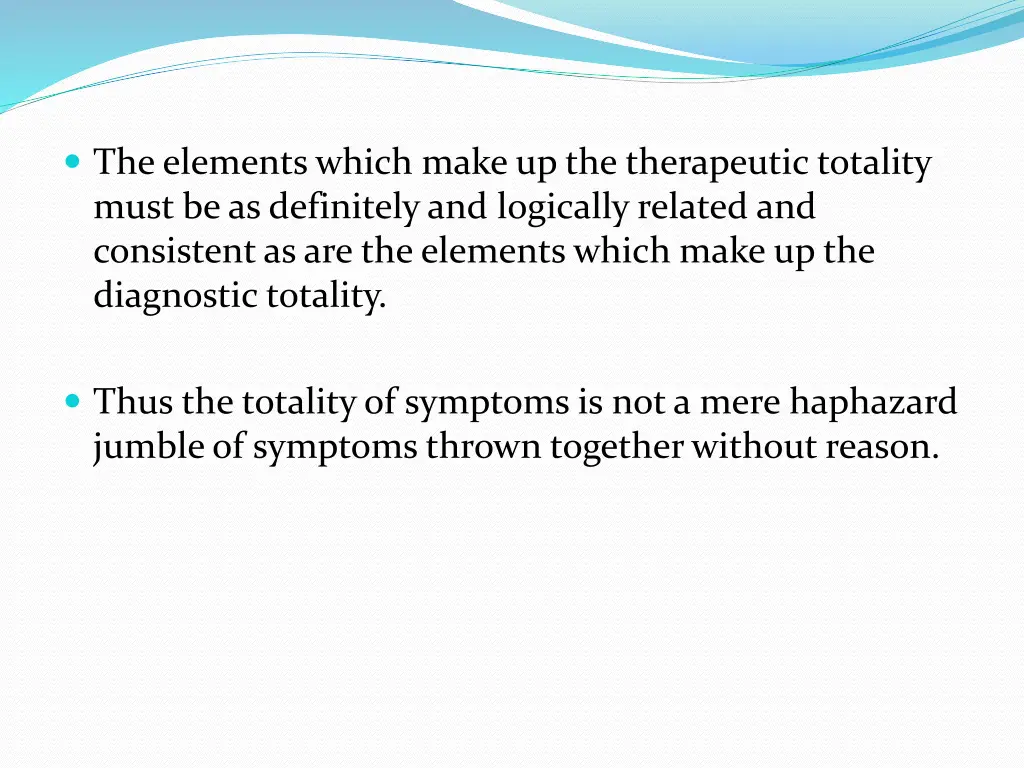 the elements which make up the therapeutic