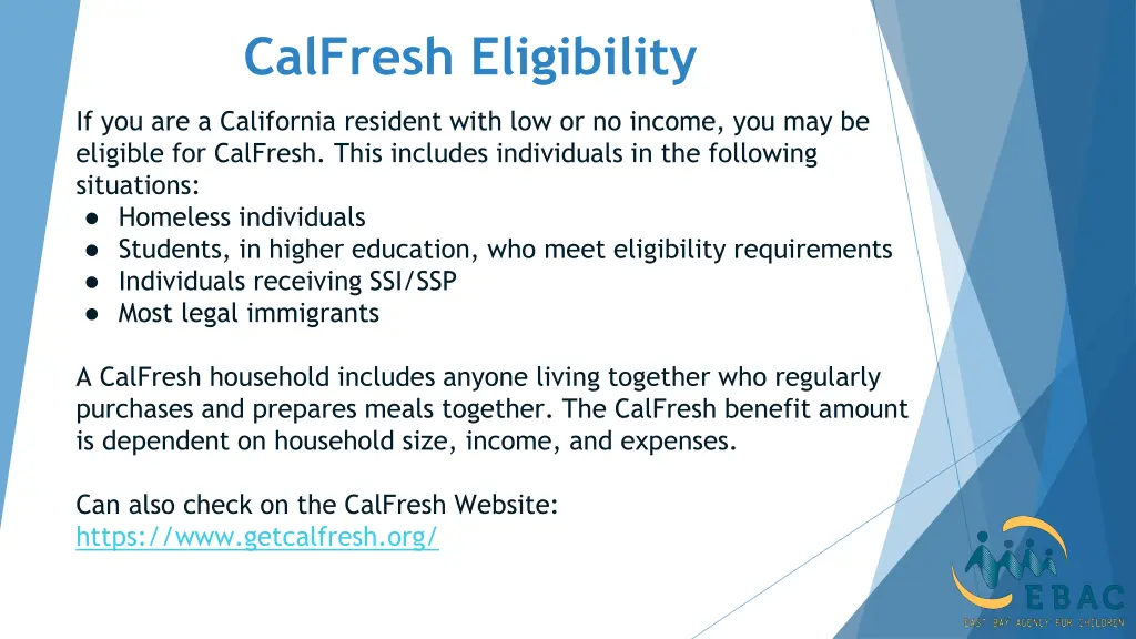 calfresh eligibility