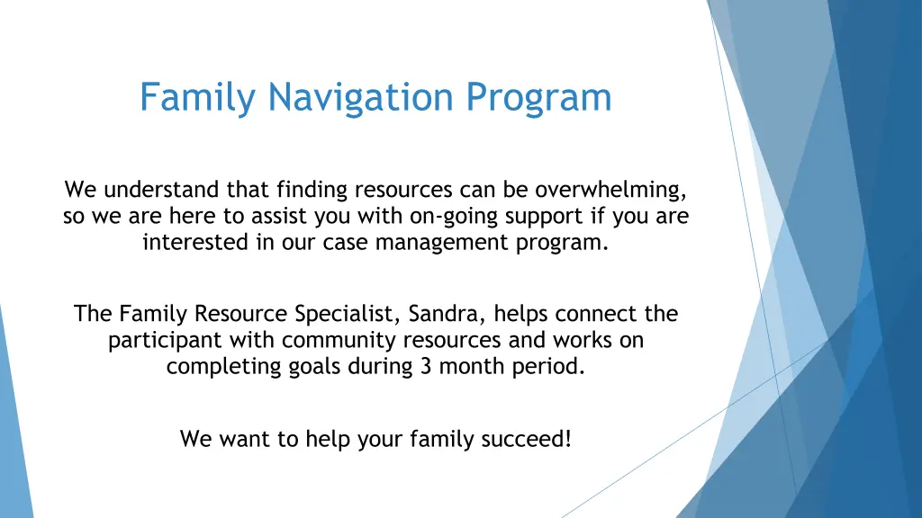 family navigation program