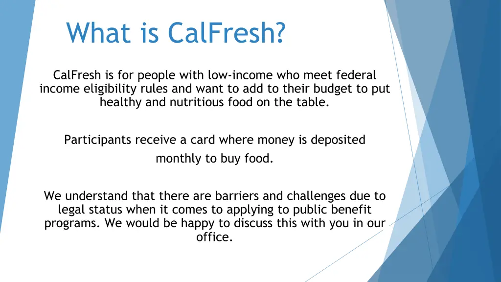 what is calfresh