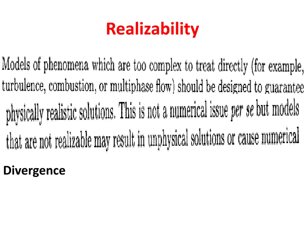 realizability