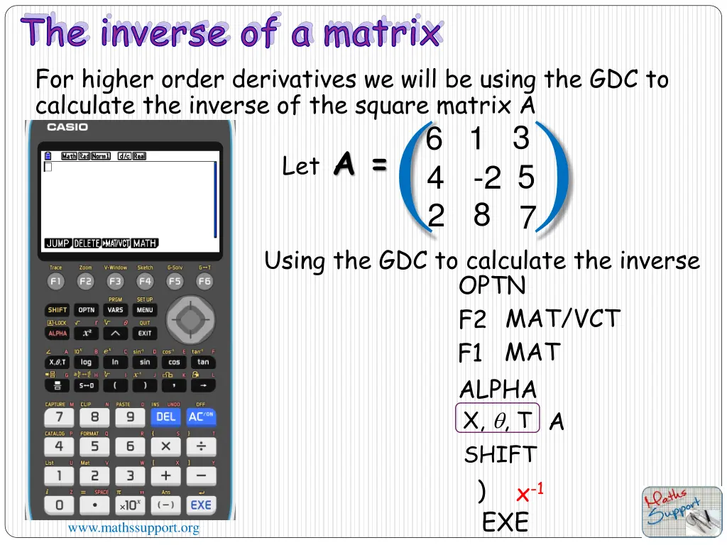 the inverse of a matrix 9