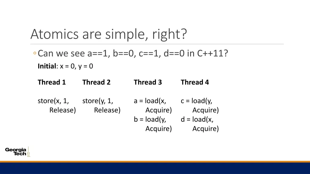 atomics are simple right
