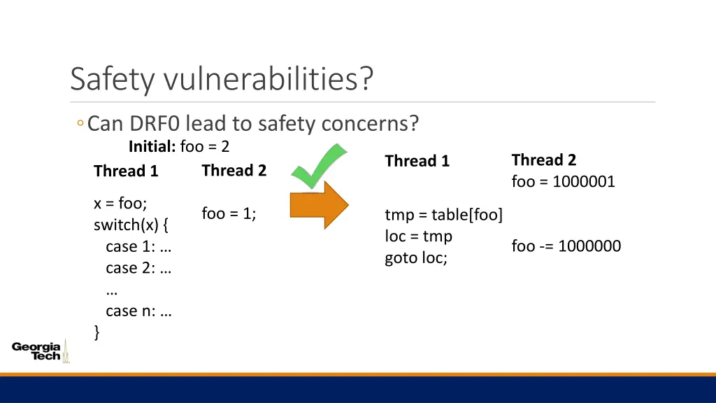 safety vulnerabilities