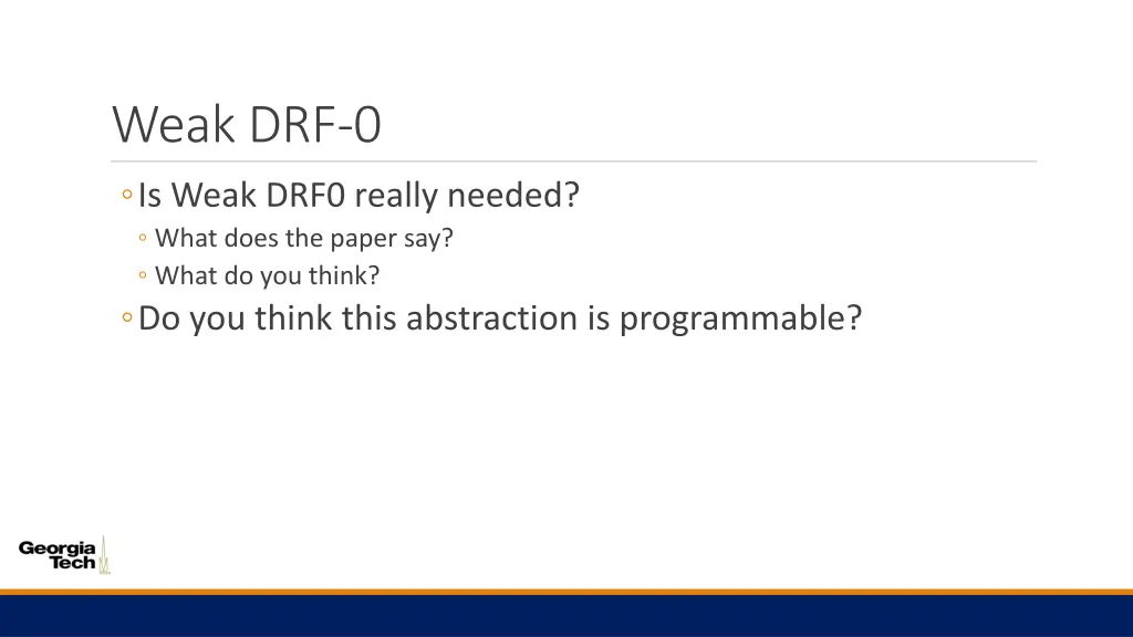 weak drf 0