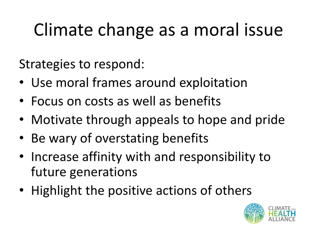climate change as a moral issue 1