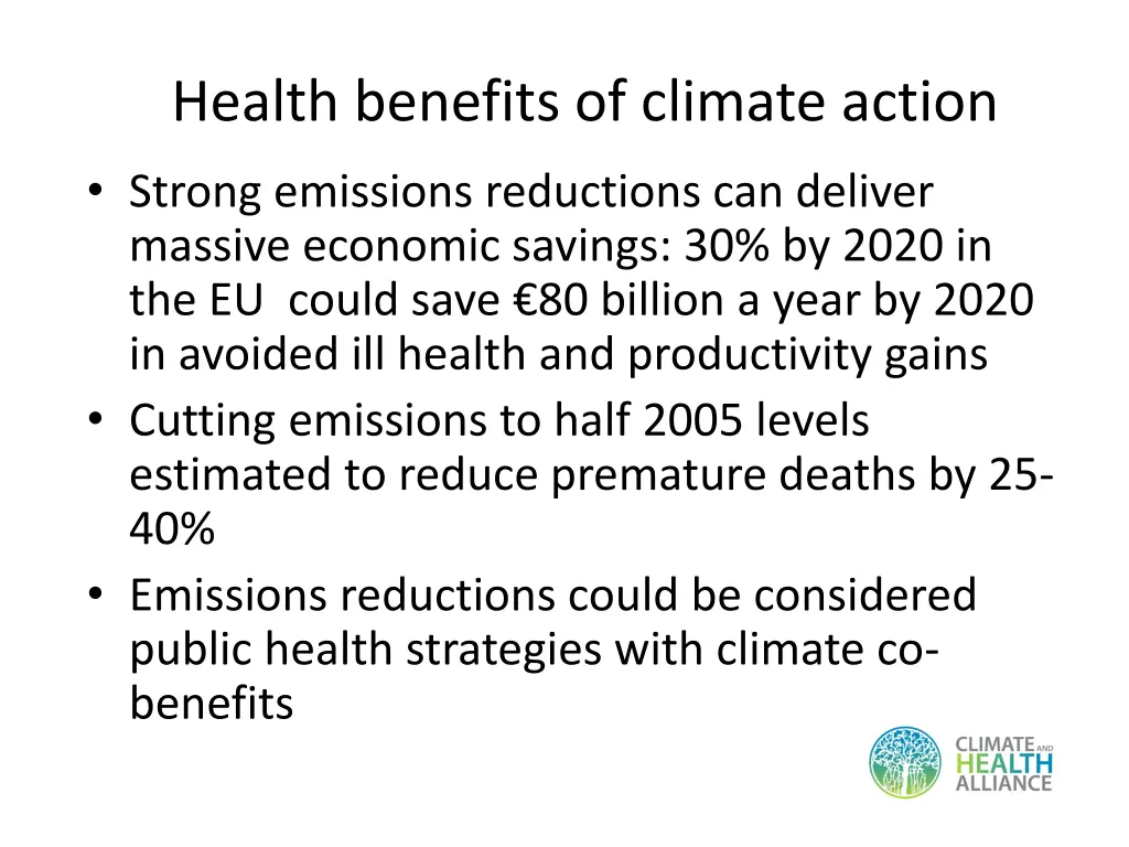 health benefits of climate action 1