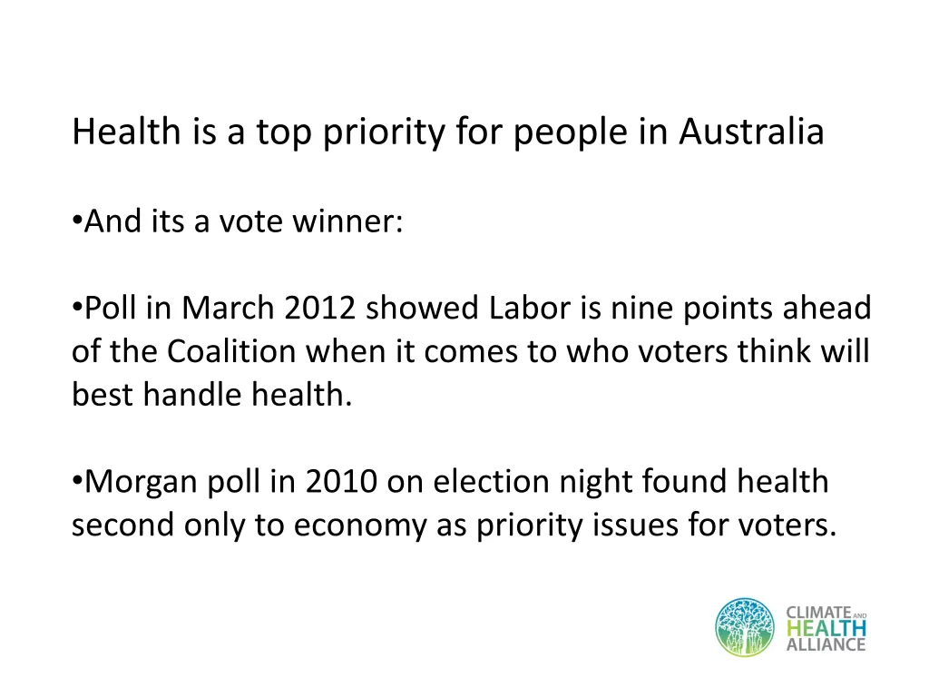 health is a top priority for people in australia