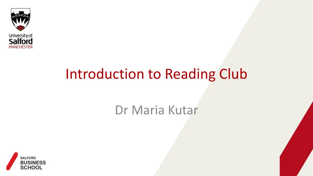 introduction to reading club