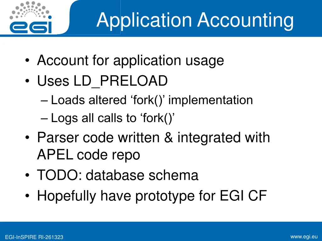 application accounting