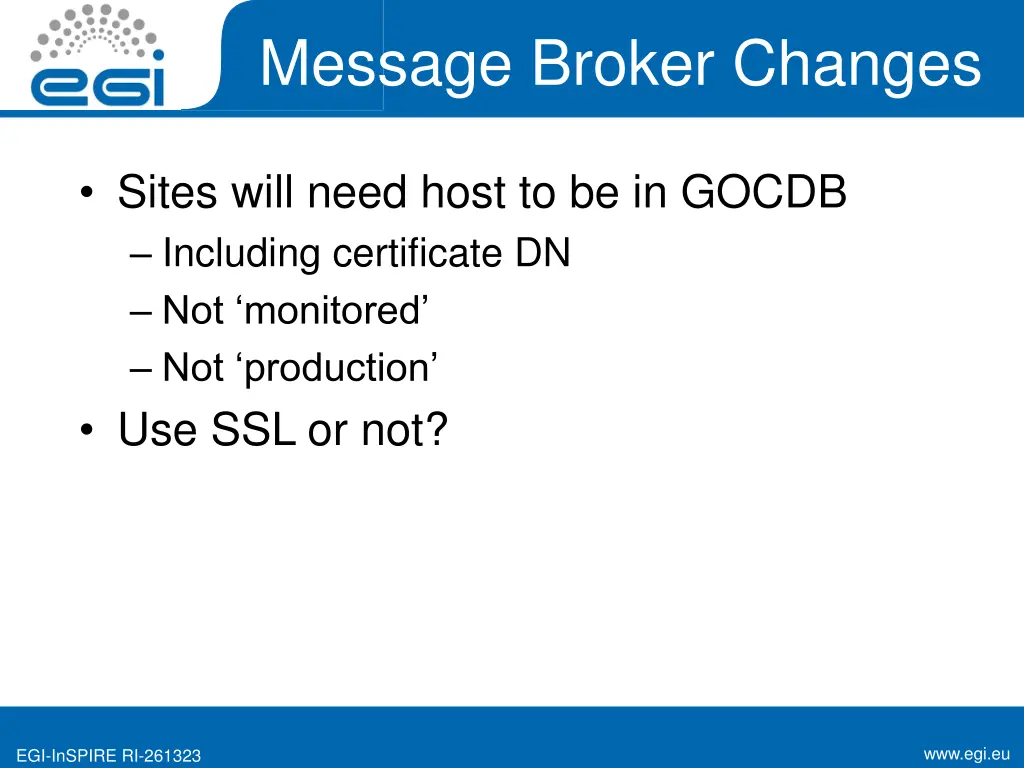 message broker changes 1