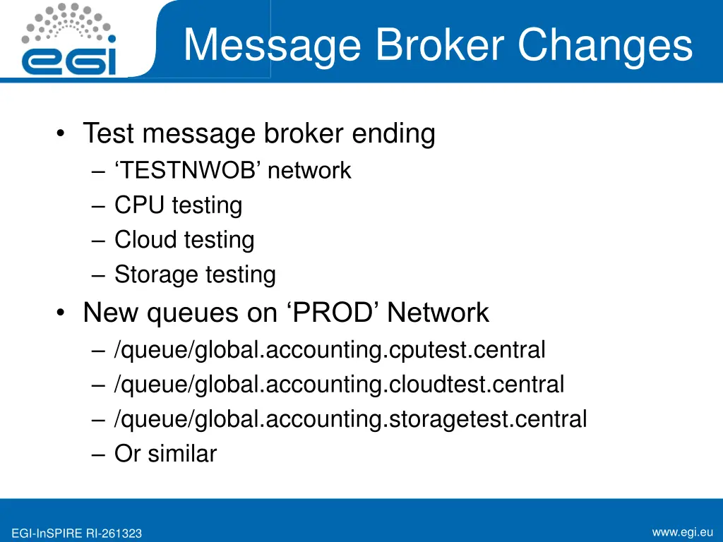 message broker changes