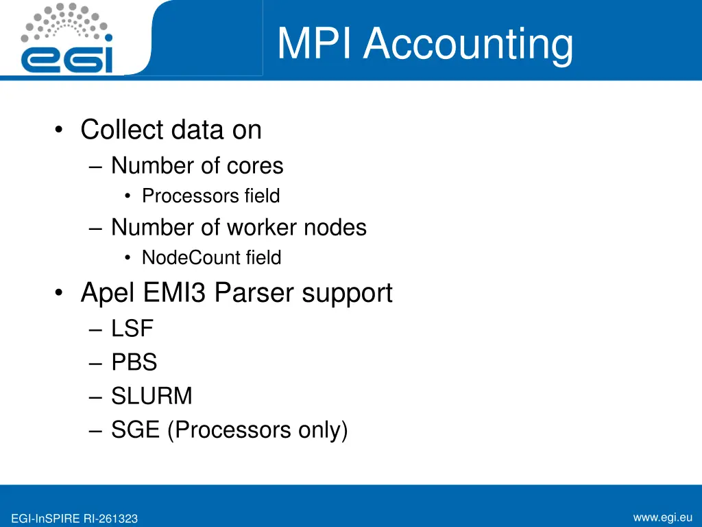 mpi accounting