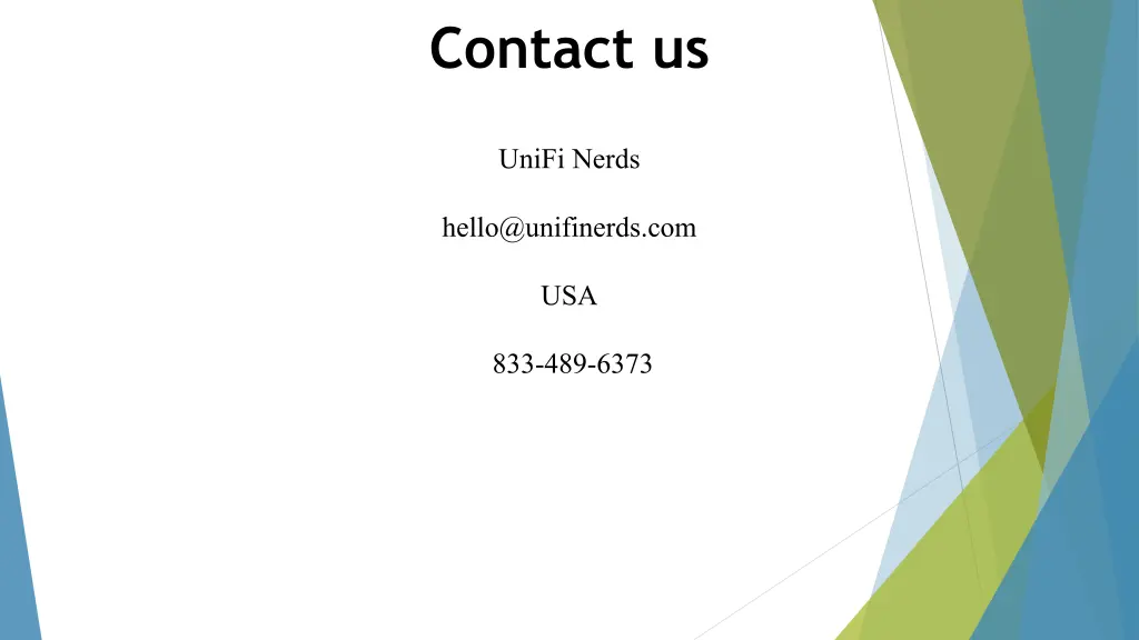 contact us