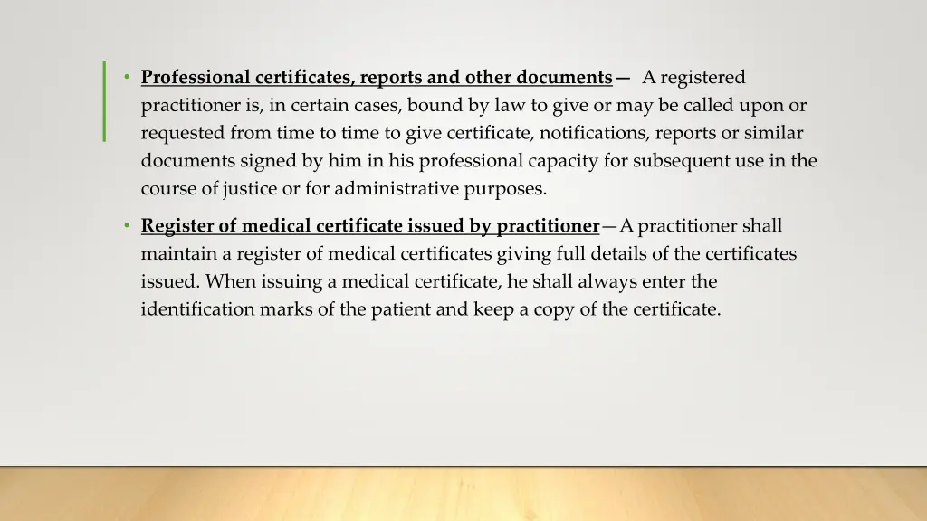 professional certificates reports and other