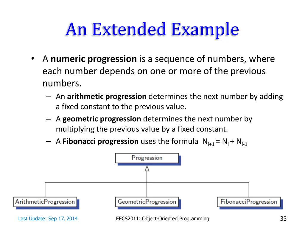 an extended example
