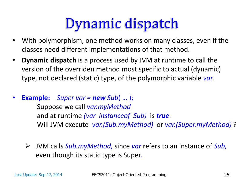 dynamic dispatch